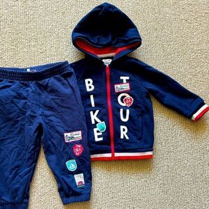12-18 mos bike tour matching sweat suit, grand tour
